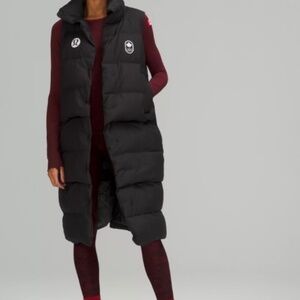 LULULEMON TEAM CANADA TRANSFORMABLE DOWN PARKA VEST NWT SZ 14 NWT BLACK